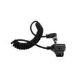 Kondor Blue Coiled D-Tap to Locking DC 2.5mm Right Angle Cable Raven Black