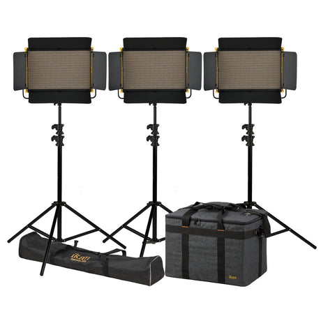 Ikan OYB15-3PT-KIT Onyx 2 x 1 Bi-Color 3-Point LED Light Kit