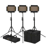 Ikan OYB5-3PT-KIT Onyx Half x 1 Bi-Color 3-Point LED Light Kit