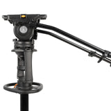 E-Image EI-GH20-KIT GH20 Fluid Head with AT7903 Tripod Pedestal and EI-7004B Dolly