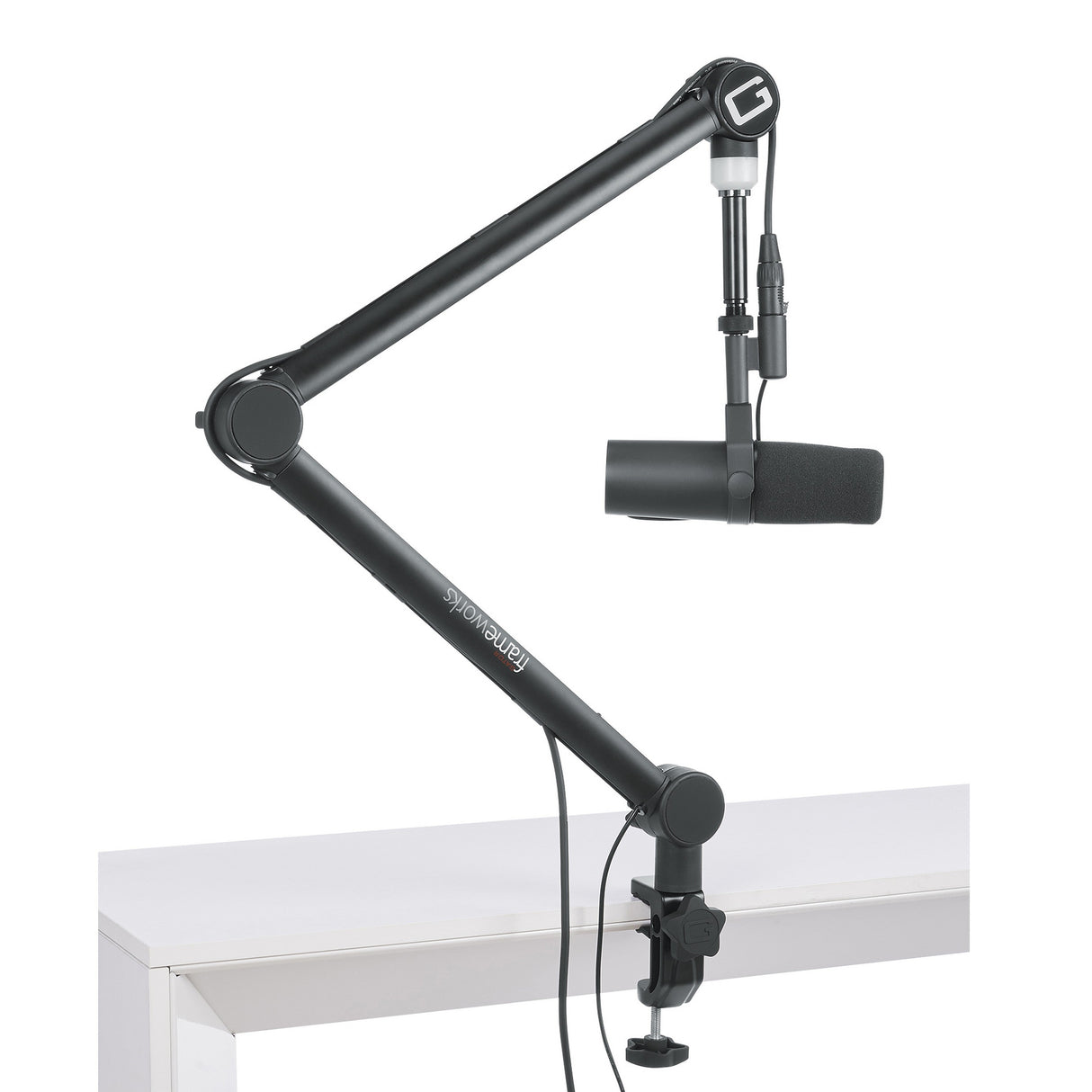 Gator GFWMICBCBM4000 Professional Broadcast Boom Microphone Stand with LED Light (Used)