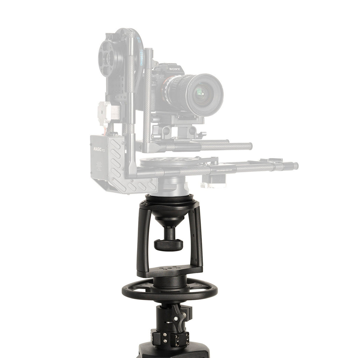 Ikan EI-PTZ-PEDESTAL Pneumatic Aluminum PTZ Pedestal with 100mm Flat Base