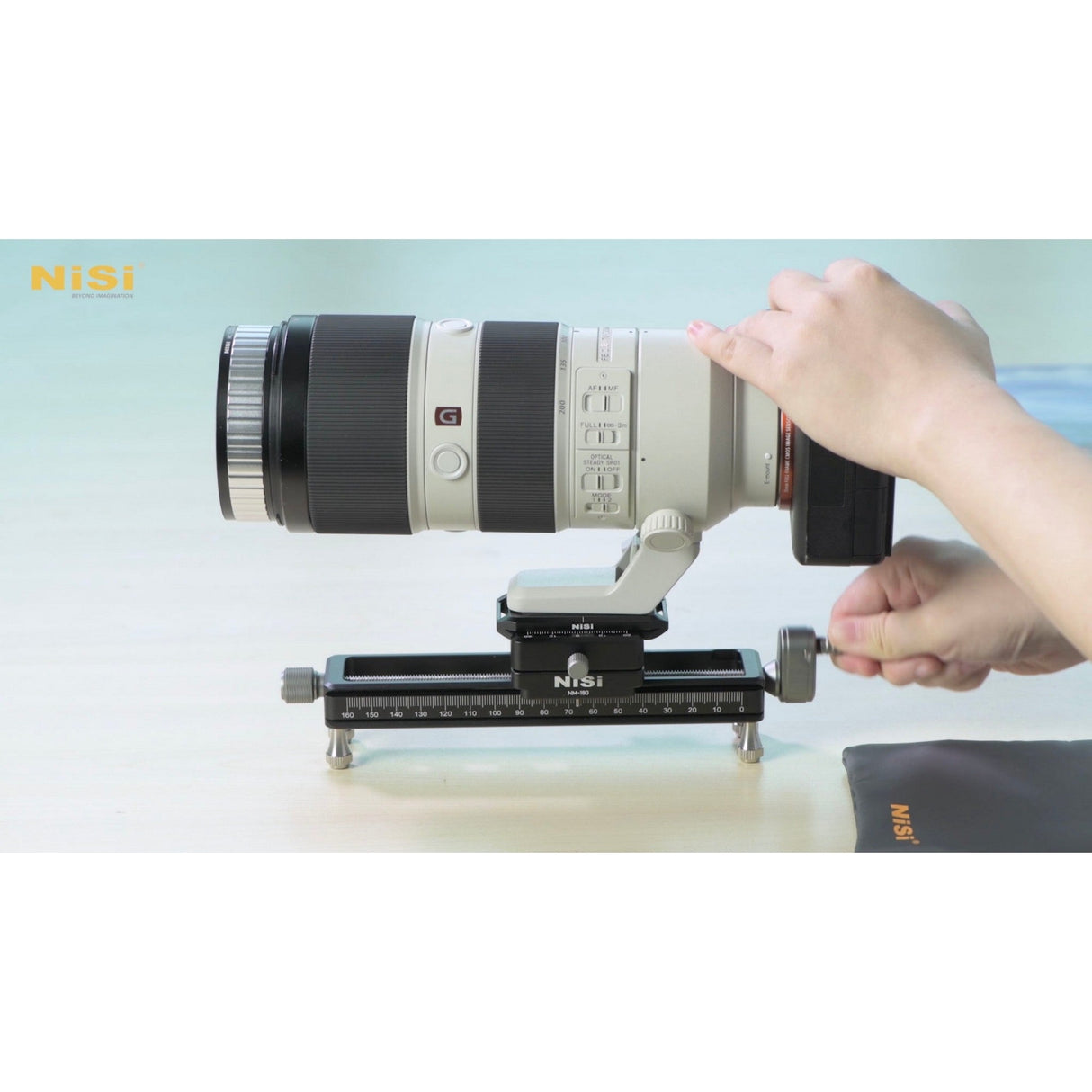 NiSi Macro Focusing Rail with 360-Degree Rotating Clamp