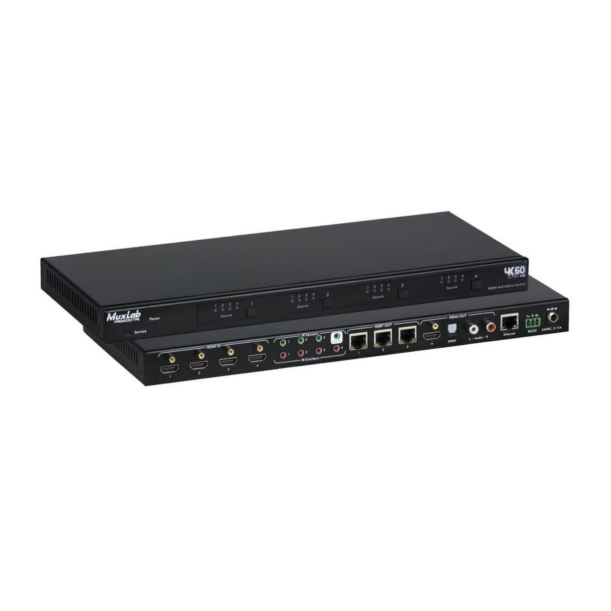 MuxLab 500412-US | HDMI 4x4 Matrix Switcher Kit