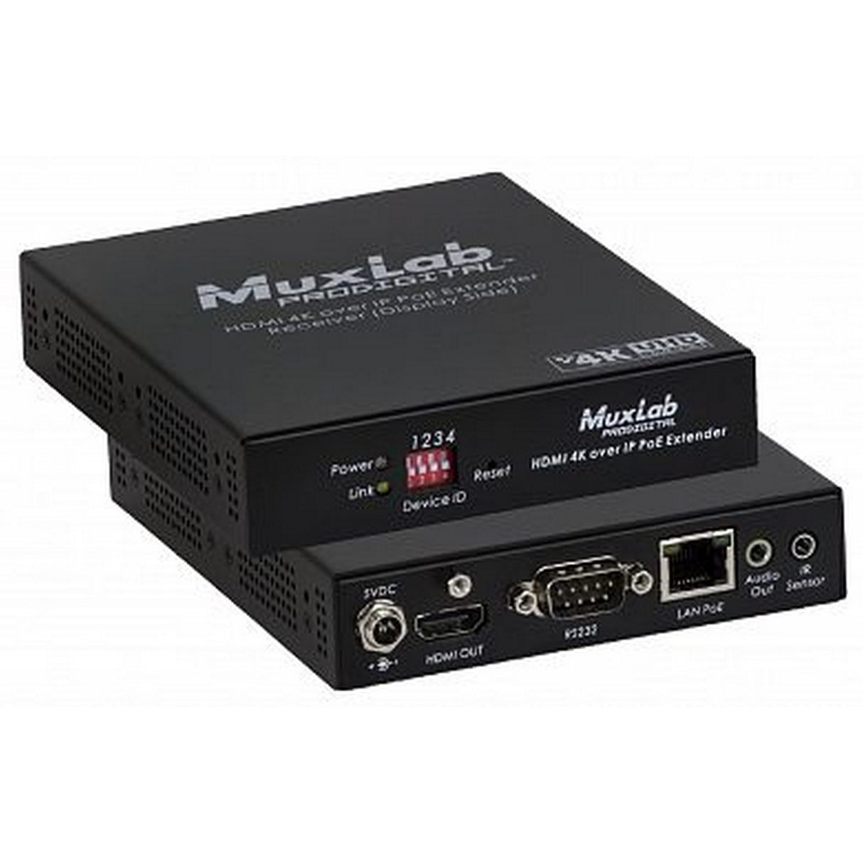 MuxLab 500759-RX HDMI 2.0 Over IP PoE Receiver, UHD-4K