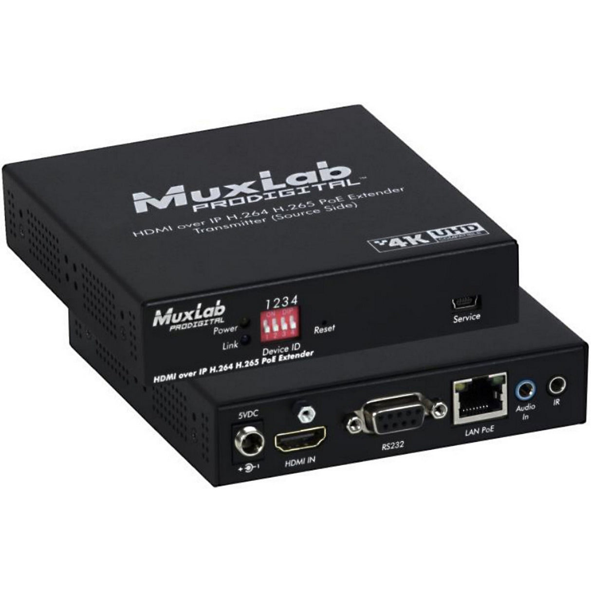 MuxLab 500763-TX HDMI Over IP H.264/H.265 PoE Transmitter
