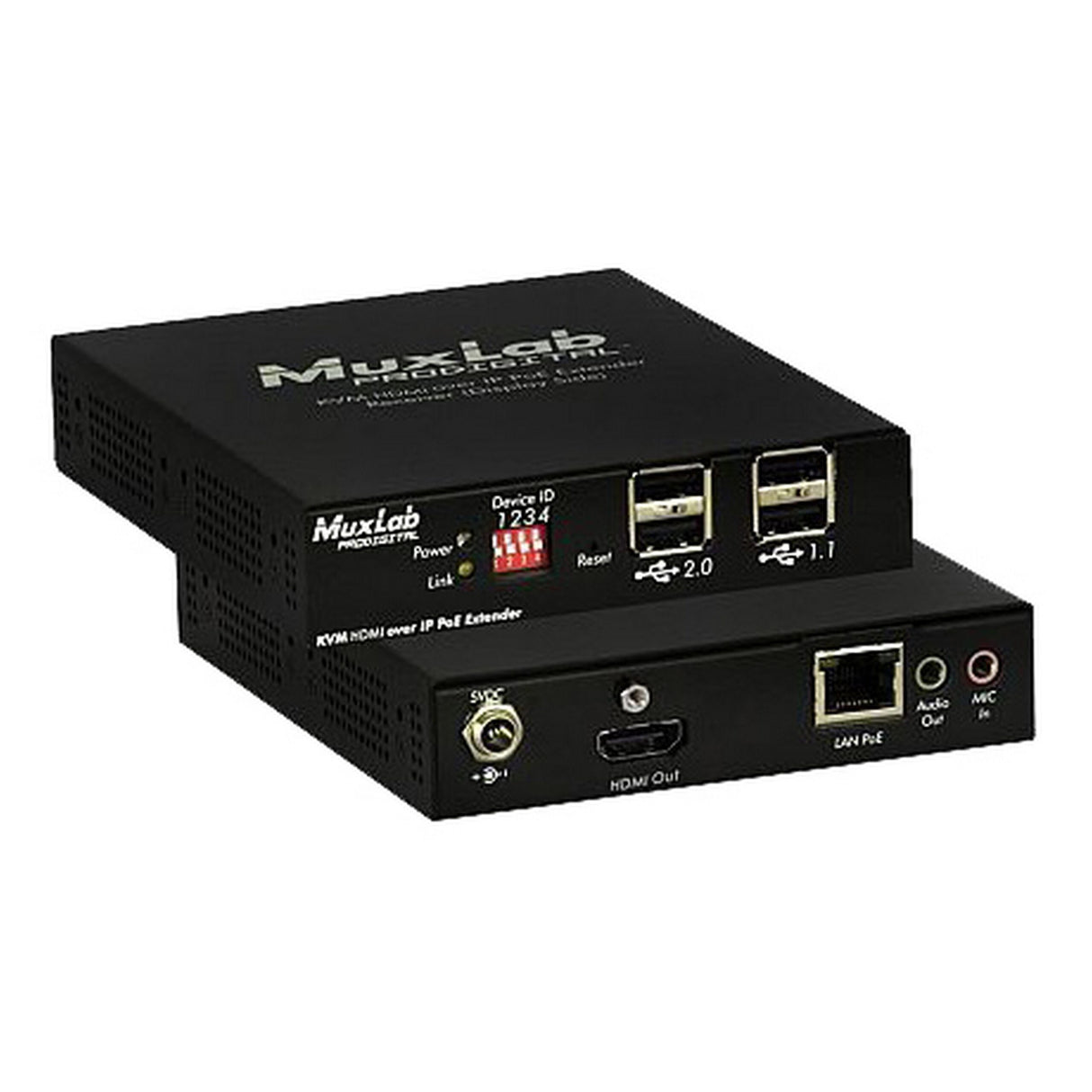 MuxLab 500770-RX KVM HDMI Over IP PoE Extender Kit Receiver