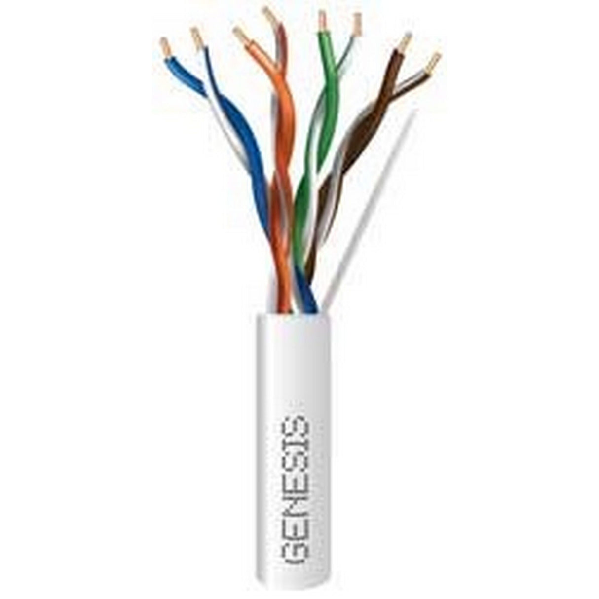 Genesis Cat 5e 24G Riser Cable 1000 Foot Box, White