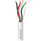 Genesis 14G 4C 105 Strand Speaker Cable 500 Foot Reel In Box White