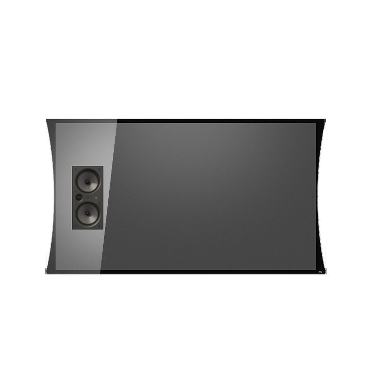 Screen Innovations 5TGFL80SL8AT 80 Inch 5 Series Slate 0.8 Gain Zero-G Acoustic Projection Screen