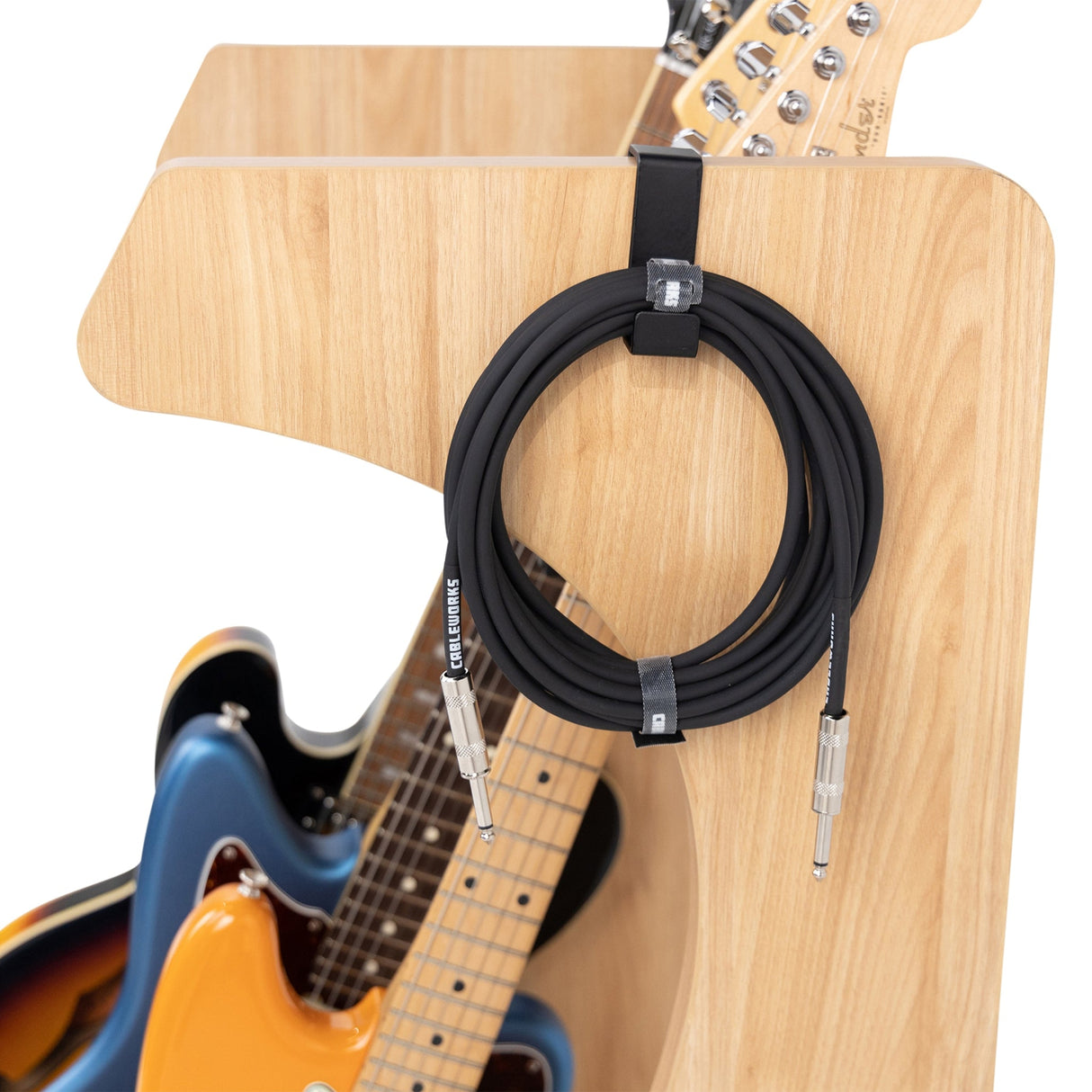 Gator GFW-ELITEGTR3RK-MPL Frameworks Elite Series 3/4-Space Guitar and Instrument Case Combo Rack Maple - accessories