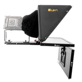 Ikan PT419W-TM-MPEDESTAL 19-Inch Widescreen Teleprompter with Talent Monitor, Motorized Pedestal, and Dolly Turnkey