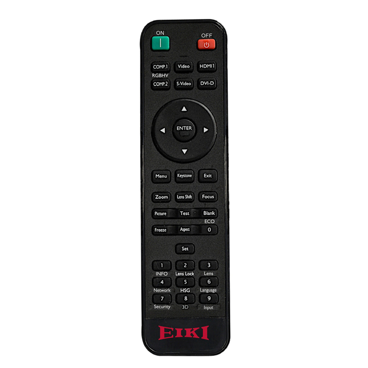 Eiki 63650037 Replacement Remote for Eiki EK-836DU, EK-833DU and EK-831DU