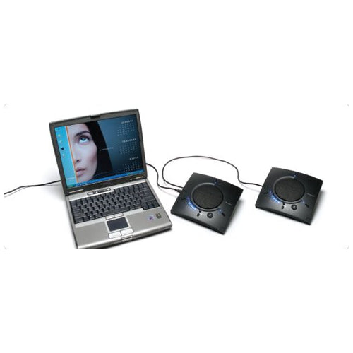 ClearOne CHATAttach 150 Two Units Group USB 2.0 Full 360 Degree Pickup PC Speakerphone 910-156-200-00