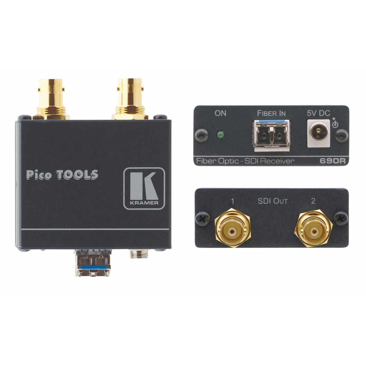 Kramer 690R 2x3G-SDI Receiver over Ultra-Reach SM Fiber