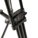 Ikan EG20A2D 2-Stage Aluminum 100mm Fluid Head Tripod and Dolly Kit with Counterbalance