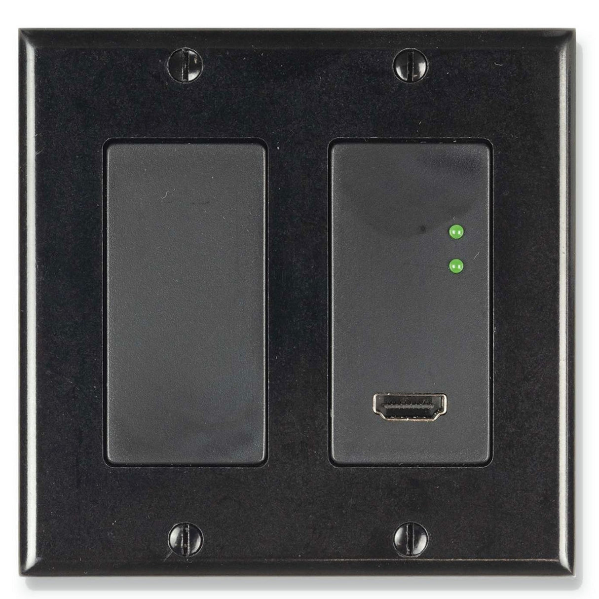 Just Add Power 3G Ultra 707WP2 4K Thin Wallplate Transmitter, Black