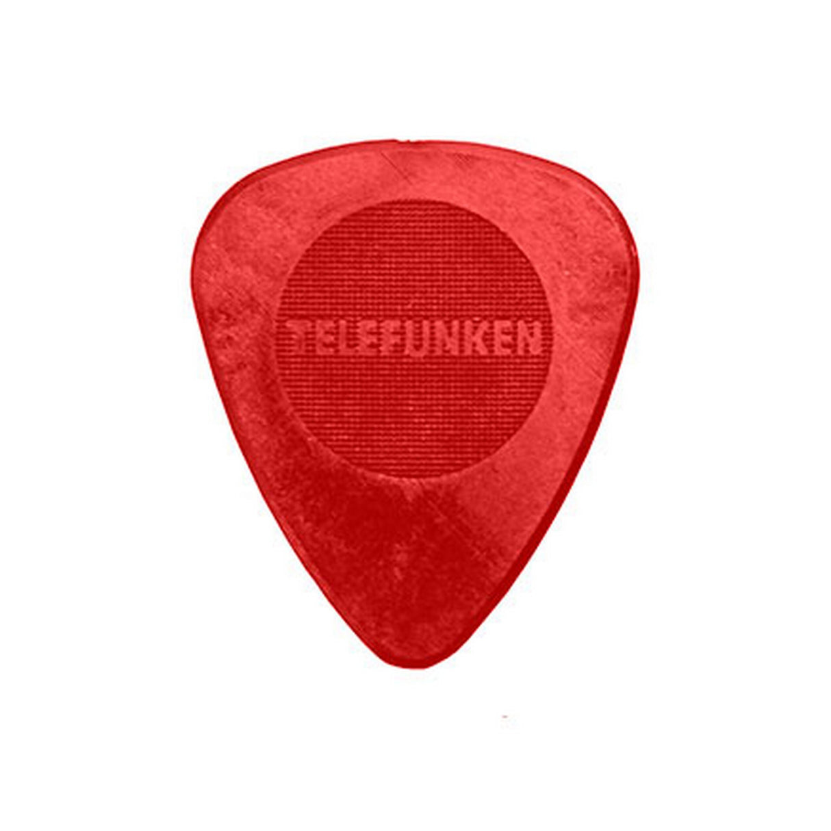 Telefunken .75mm Circle 6 Pack Thin Guitar Picks, Red