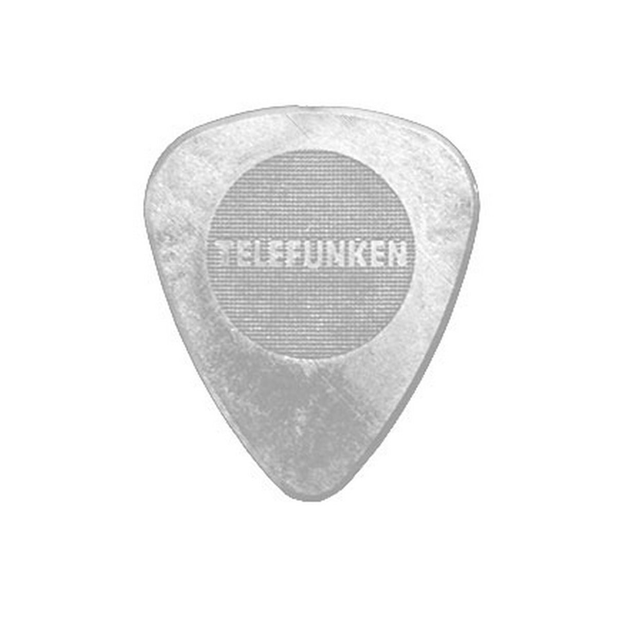 Telefunken.75mm Thin Circle Delrin Guitar Picks, White, 6-Pack