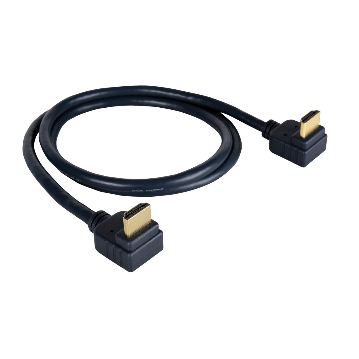 Kramer C-HM/RA2-3 High-Speed HDMI Right Angle Cable with Ethernet, 3-Feet