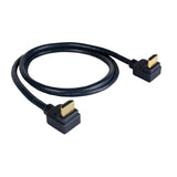 Kramer C-HM/RA2-3 High-Speed HDMI Right Angle Cable with Ethernet 3-Feet