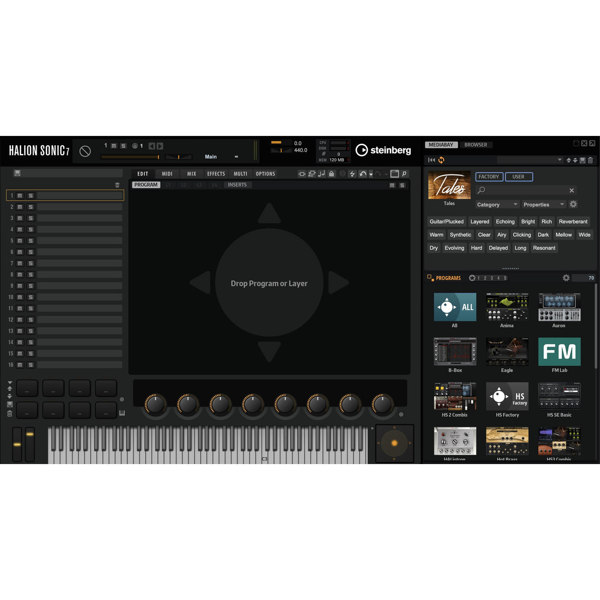 Steinberg HALion 7 Virtual Instrument Music Production Software, DAC Single-User Educational Edition, Download Only