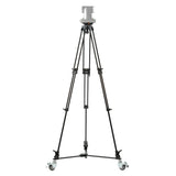 E-Image GA752SD-PTZ Aluminum Tripod with Dolly/75mm Flat Base and Quick Release for PTZ Cameras