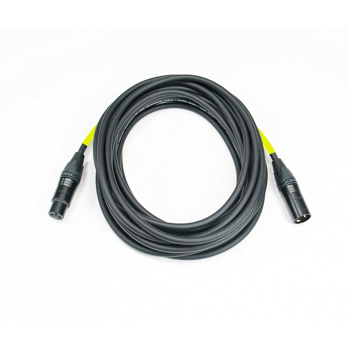 AVLGear Elite Core CSM2-NN-25 25ft Custom Labeled Neutrik Female XLR Cable Yellow/Black