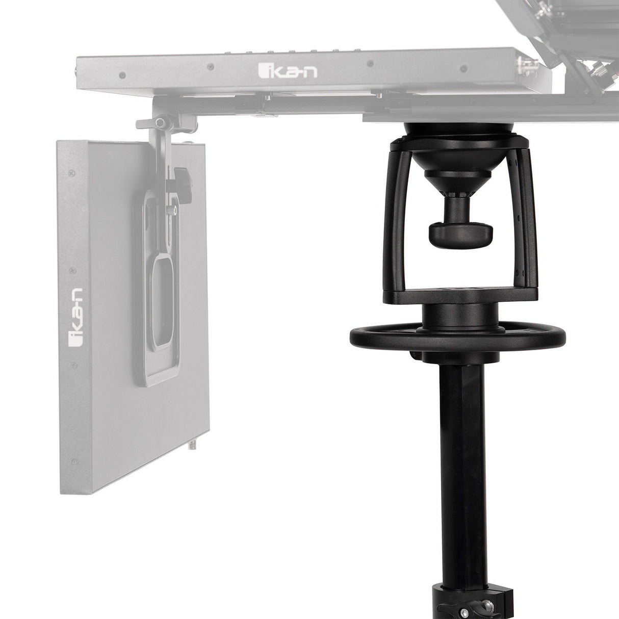 Ikan EI-PTZ-PEDESTAL Pneumatic Aluminum PTZ Pedestal with 100mm Flat Base