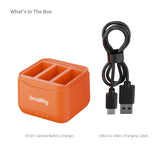 SmallRig 5921 Triple Battery Charger for DJI Osmo Action Cameras