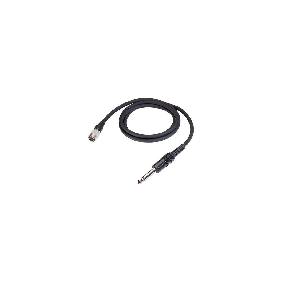 Audio-Technica AT-GCW Quarter Inch Phone Plug to Locking 4-Pin Guitar Input Cable