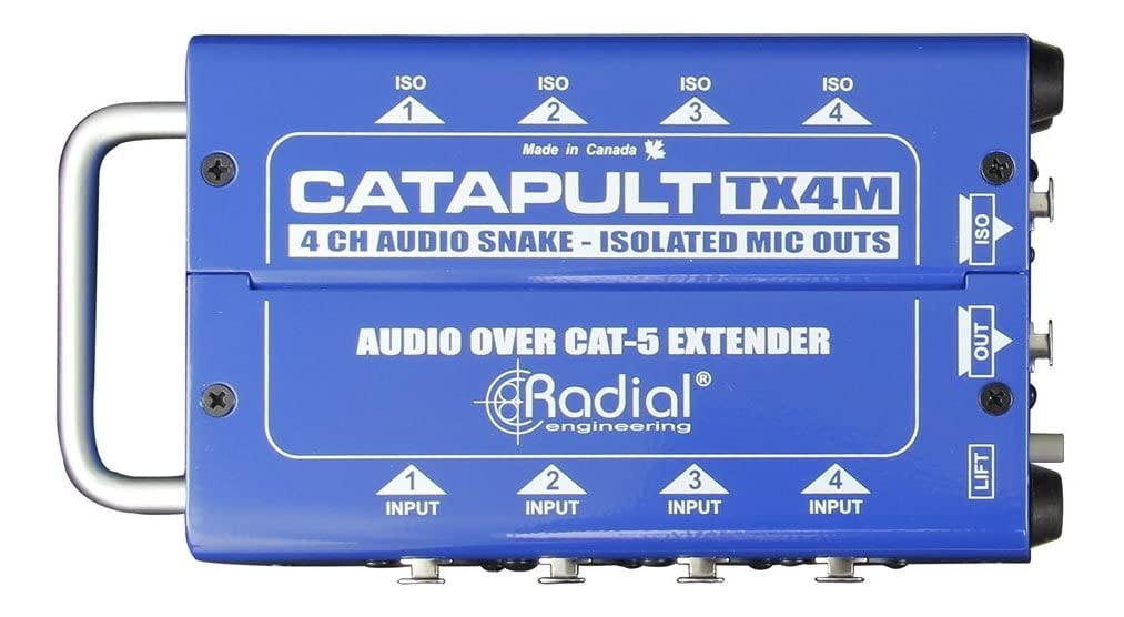 Radial Catapult TX4M 4-Channel Transmitter with 4 XLR-F Inputs and 4 Isolated XLR-M Outputs