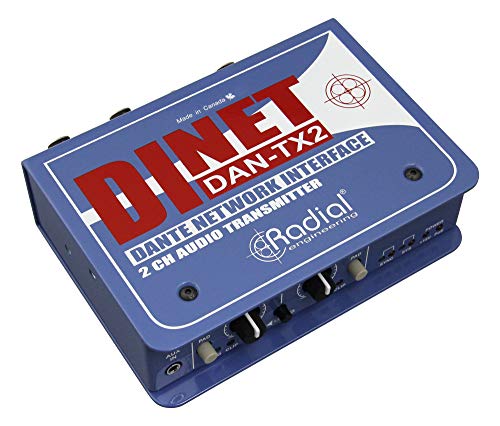 Radial DiNet DAN-TX2 2-Channel Dante Network Transmitter