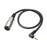 Audio-Technica AT8350 3.5mm 1/8 Inch TRS Male to XLR Male Audio Cable 0.5 Foot