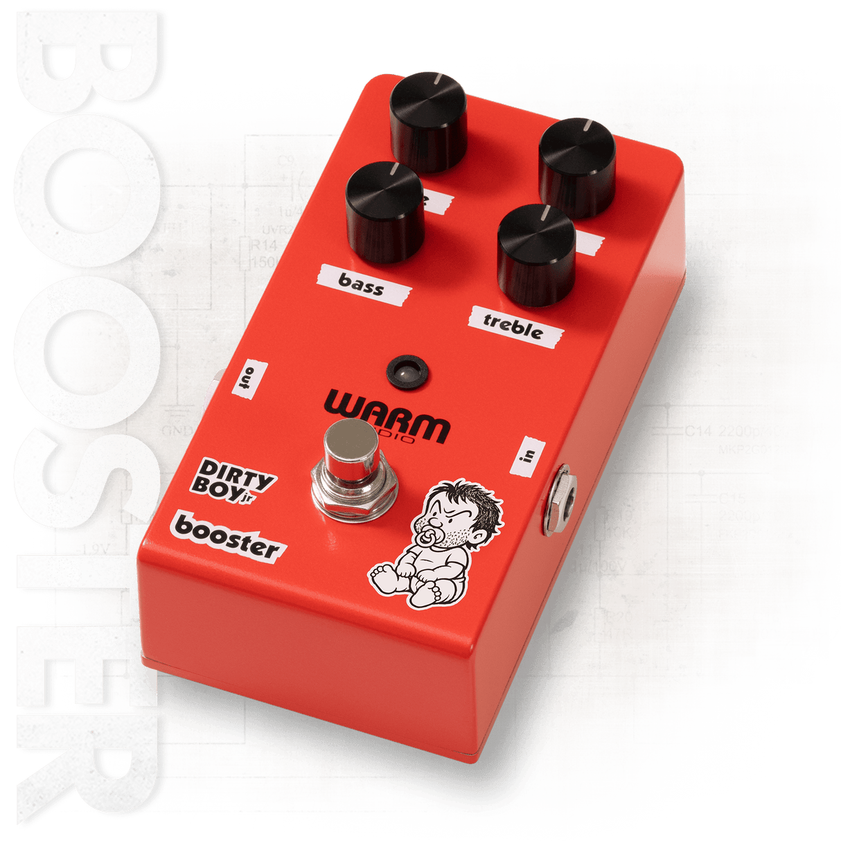 Warm Audio WA-DBjr-BOOST Dirty Boy Jr. 10dB Clean Boost Pedal
