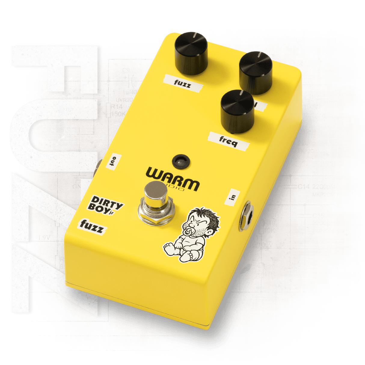 Warm Audio WA-DBjr-FZ Dirty Boy Jr. 6-Position Analog Fuzz Pedal