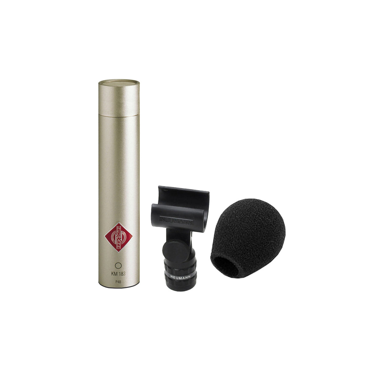 Neumann KM 183 NI Omnidirectional Mic with K30 Capsule, SG21BK, WNS100 Nickel