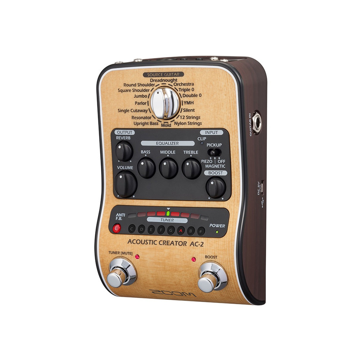 Zoom AC-2 | Acoustic Creator Guitar Effect Direct Box