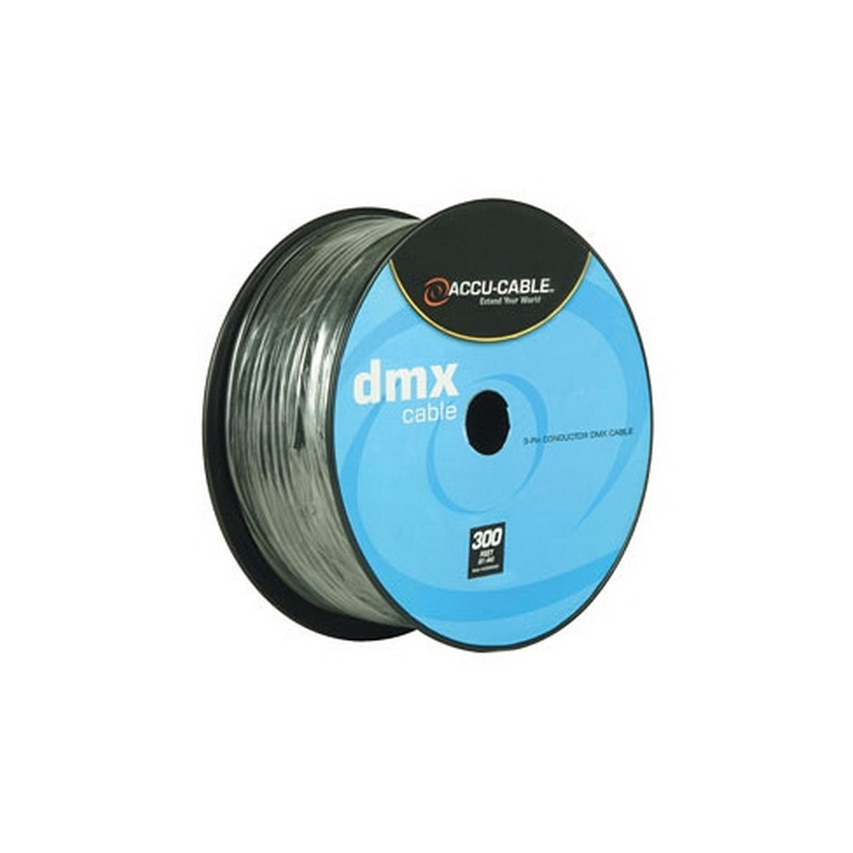 Accu Cable AC3CDMX300 | 300ft Spool 3 Pin DMX Cable
