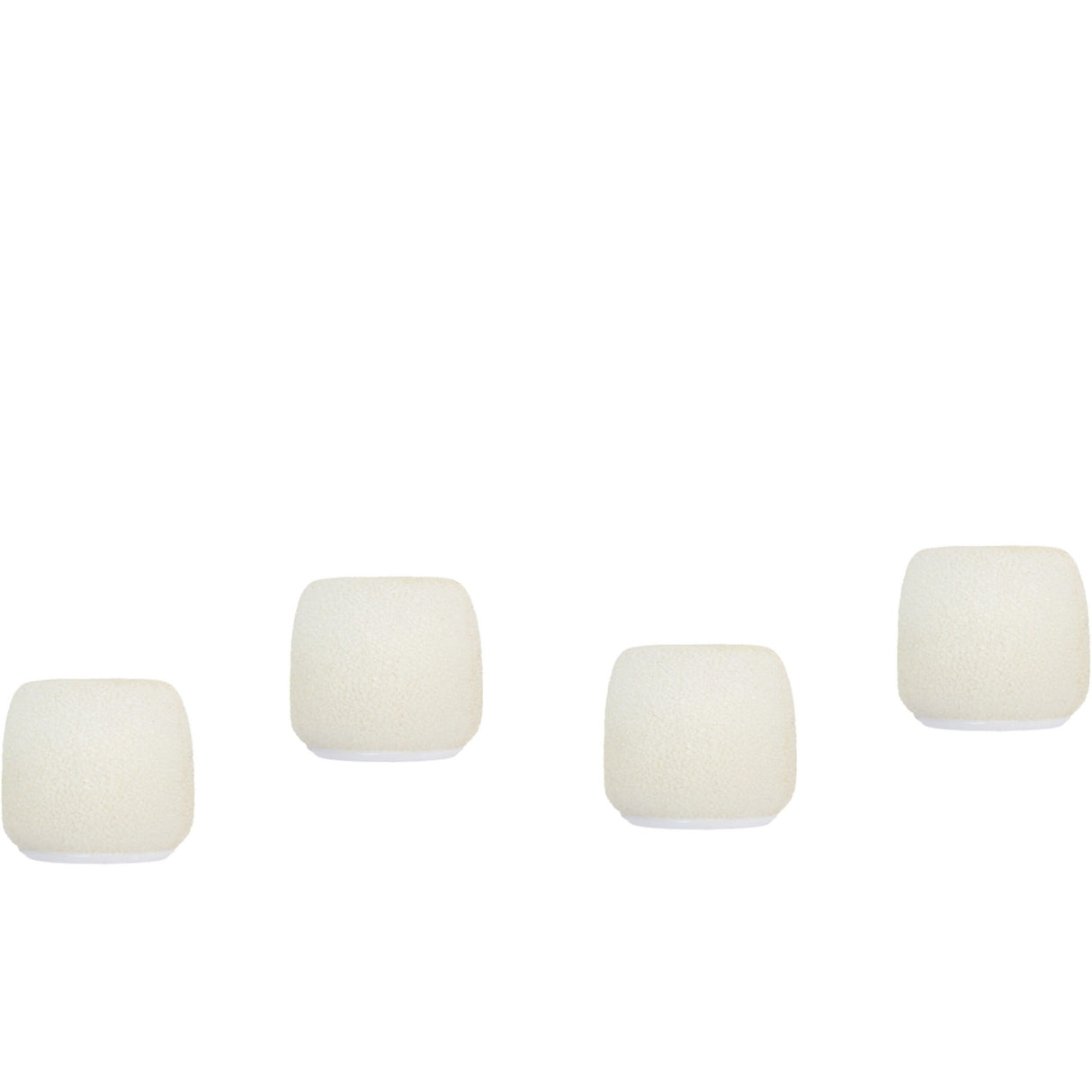 Shure ACVO4WS-W Foam Windscreen for Centraverse Overhead Condenser Microphones, White 4-Pack