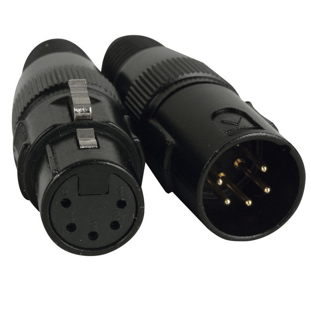 Accu Cable ACXLR5PSET 5-Pin, 1 Male and 1 Female XLR Connectors with Gold Pins