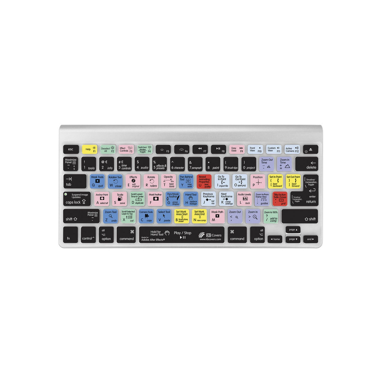 KB Covers AE-M-CC-2 After Effects Keyboard Cover for MacBook/Air 13/Pro 2008+/Retina and Wireless