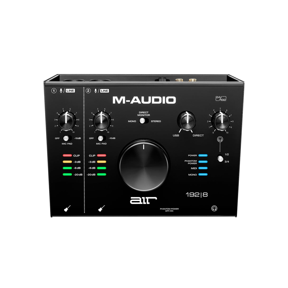 M-Audio AIR 192|8 2 x 4 24/192 Audio MIDI Interface
