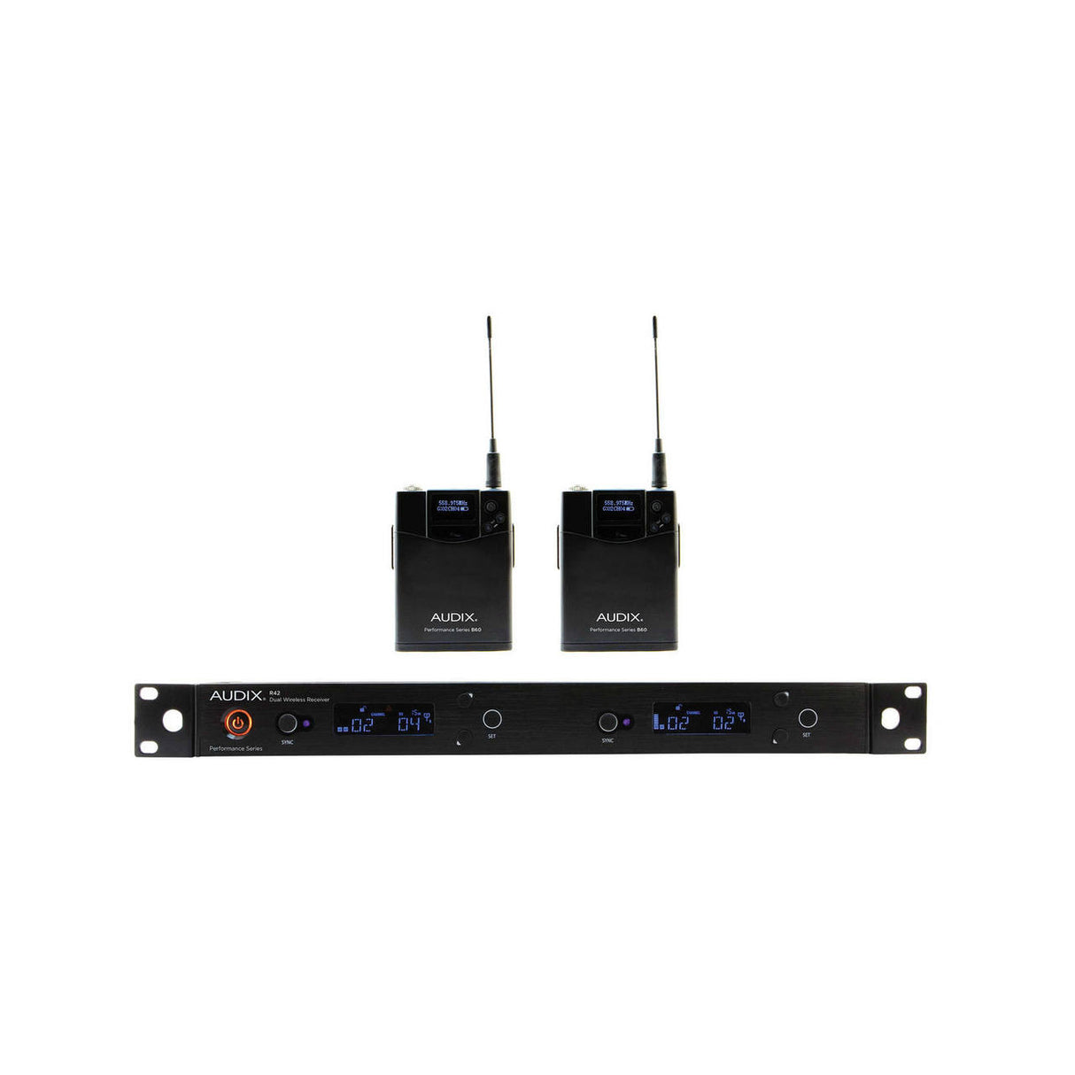 Audix AP42 BP A | R42 Receiver Wireless System with Two B60 Transmitters