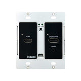 Intelix AS-1H1DP-WP-B HDMI/DisplayPort Auto-Switching Wallplate with HDBaseT Output