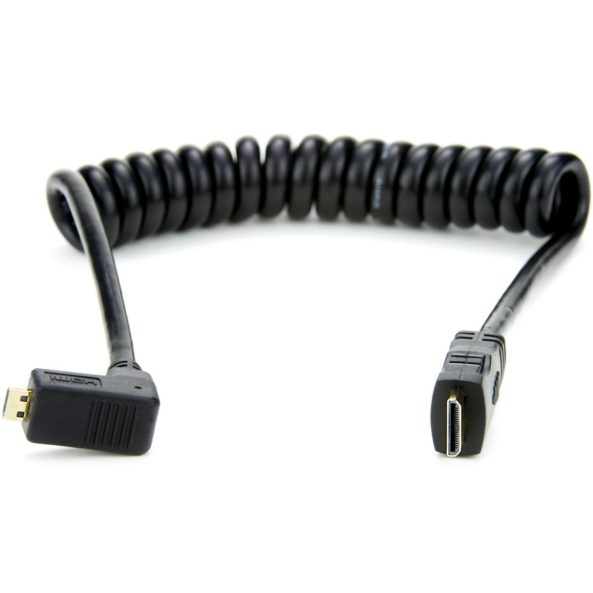 Atomos COILED Right Angle MICRO to MINI HDMI Cable | 30cm HDMI Cable ATOMCAB006