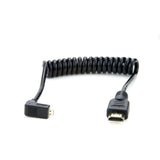 Atomos 30cm Coiled Right-Angle MICRO to FULL HDMI Cable