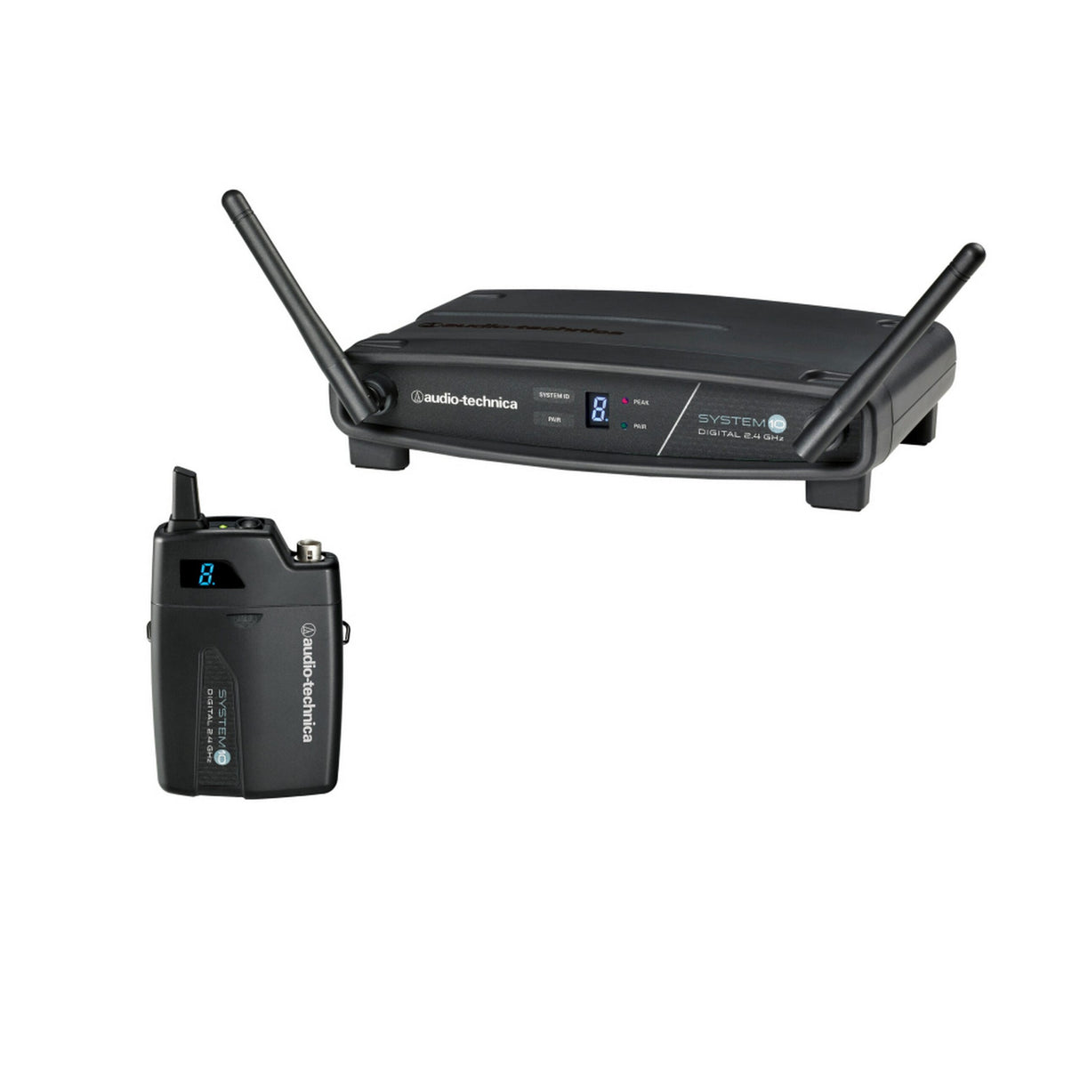 Audio-Technica ATW-1101 Stack-Mount Digital Wireless System with Receiver and Bodypack Transmitter