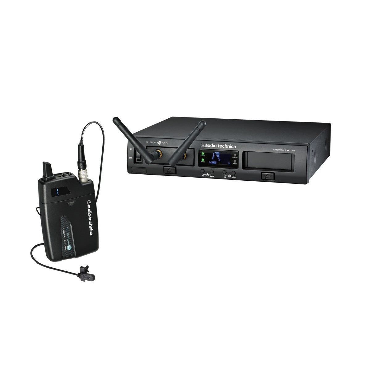 Audio-Technica ATW-1301/L | Single Channel Lavalier Microphone Rack Mount Wireless System