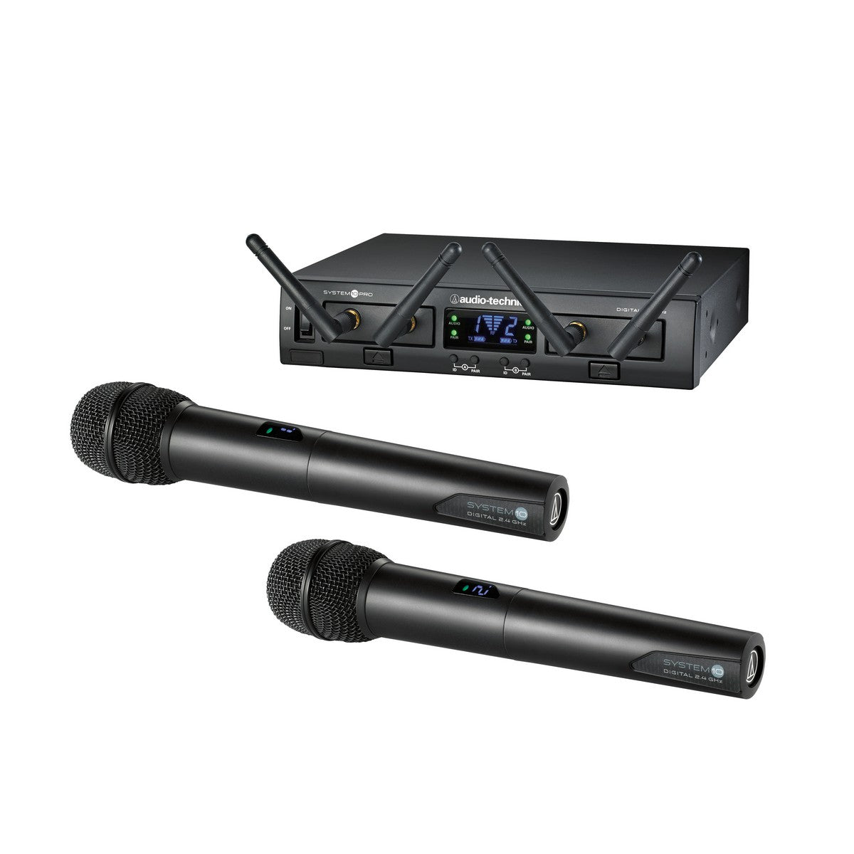 Audio-Technica ATW-1322 Dual Channel Dynamic Handheld Microphone Rack Mount Wireless System